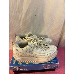 Skechers Shape up fitness shoes white size 9 #11800EW